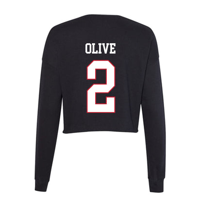 Miami of Ohio - NCAA Softball : Katy Olive - Women's Cropped Crew Fleece-1