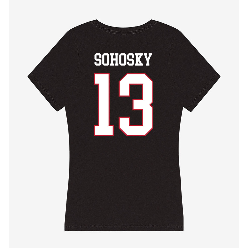 Miami of Ohio - NCAA Baseball : Zac Sohosky - Women's V-Neck T-Shirt-1