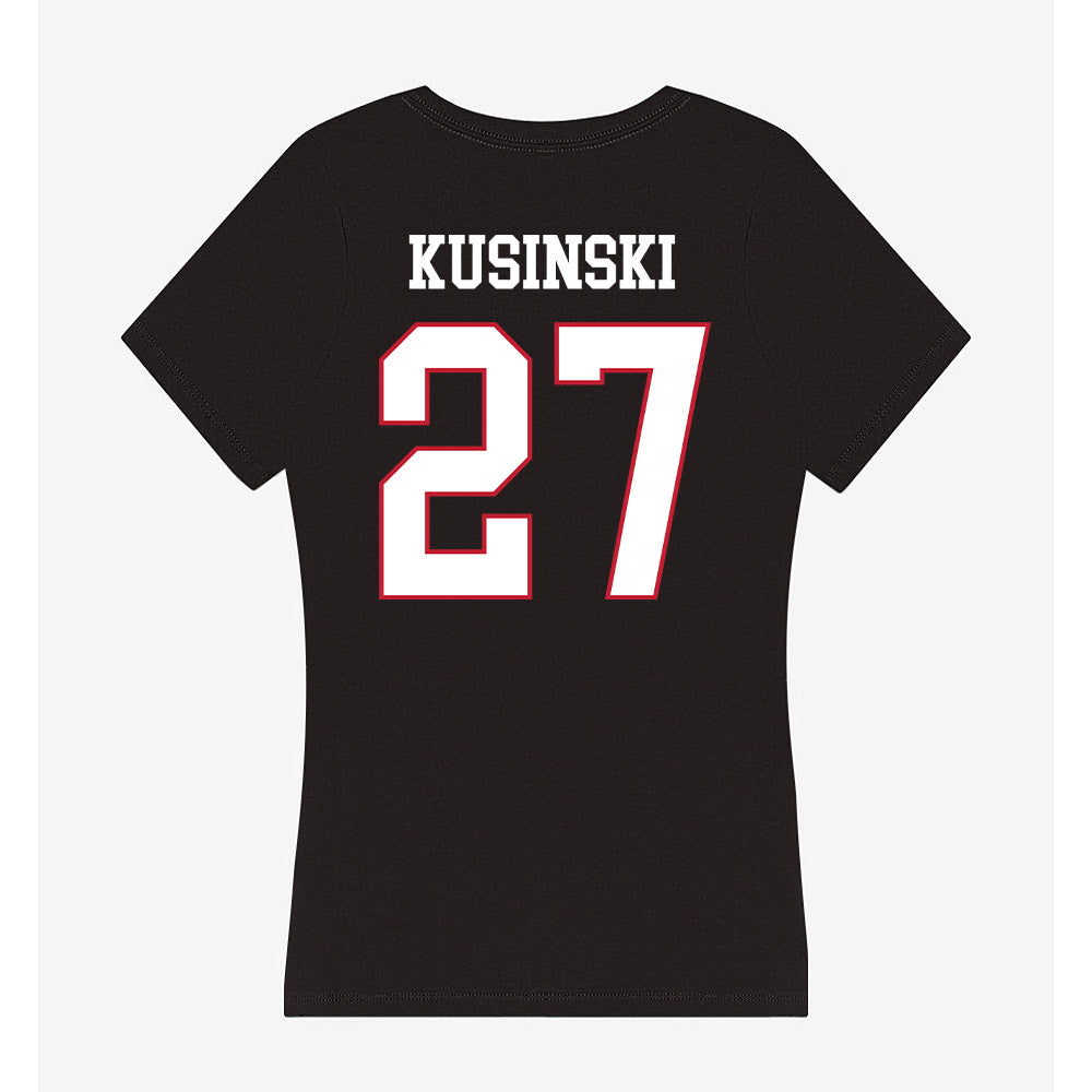 Miami of Ohio - NCAA Women's Soccer : Amelia Kusinski - Women's V-Neck T-Shirt-1
