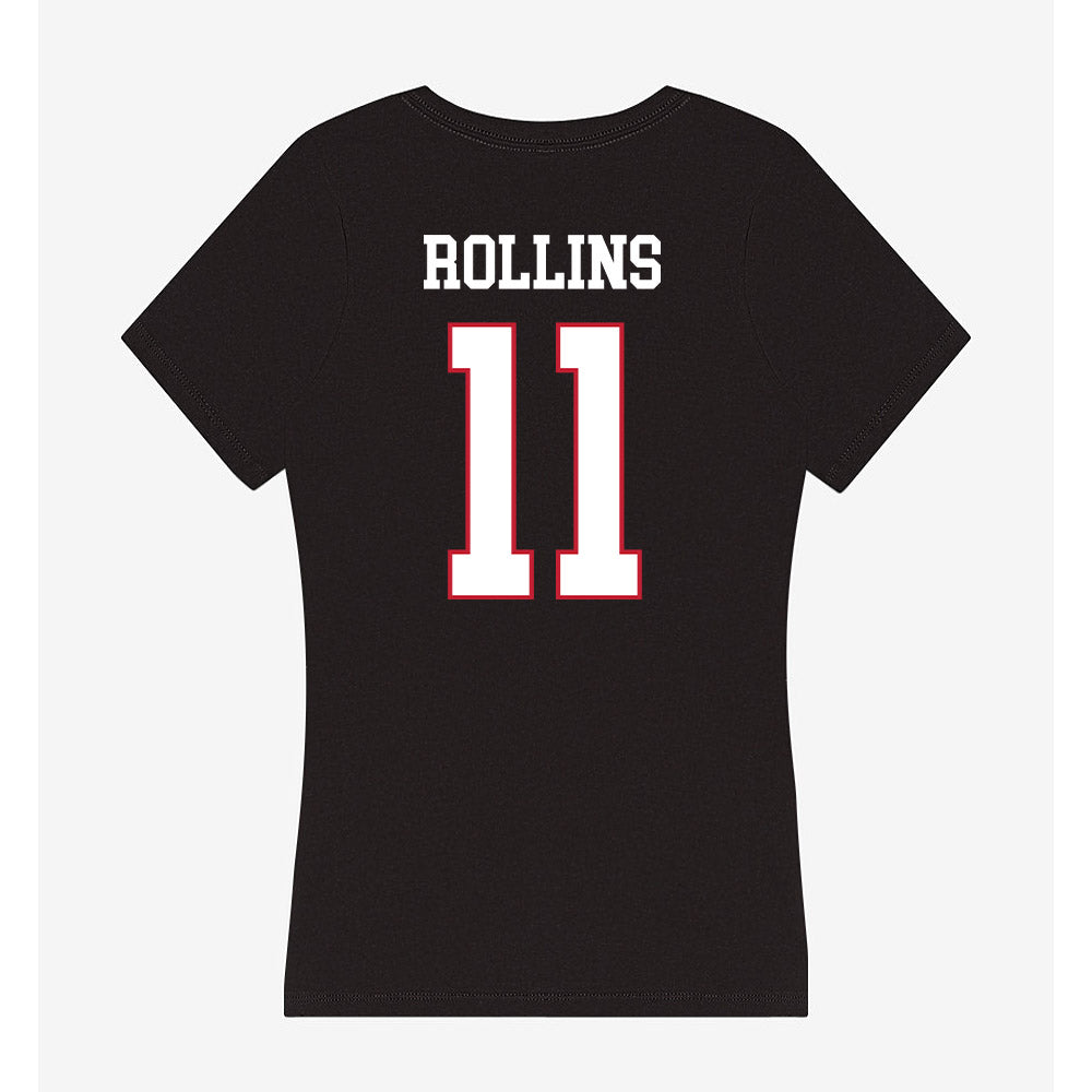Miami of Ohio - NCAA Football : Isaiah Rollins - Women's V-Neck T-Shirt-1
