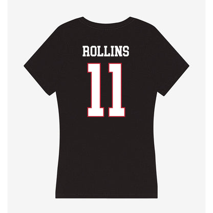 Miami of Ohio - NCAA Football : Isaiah Rollins - Women's V-Neck T-Shirt-1