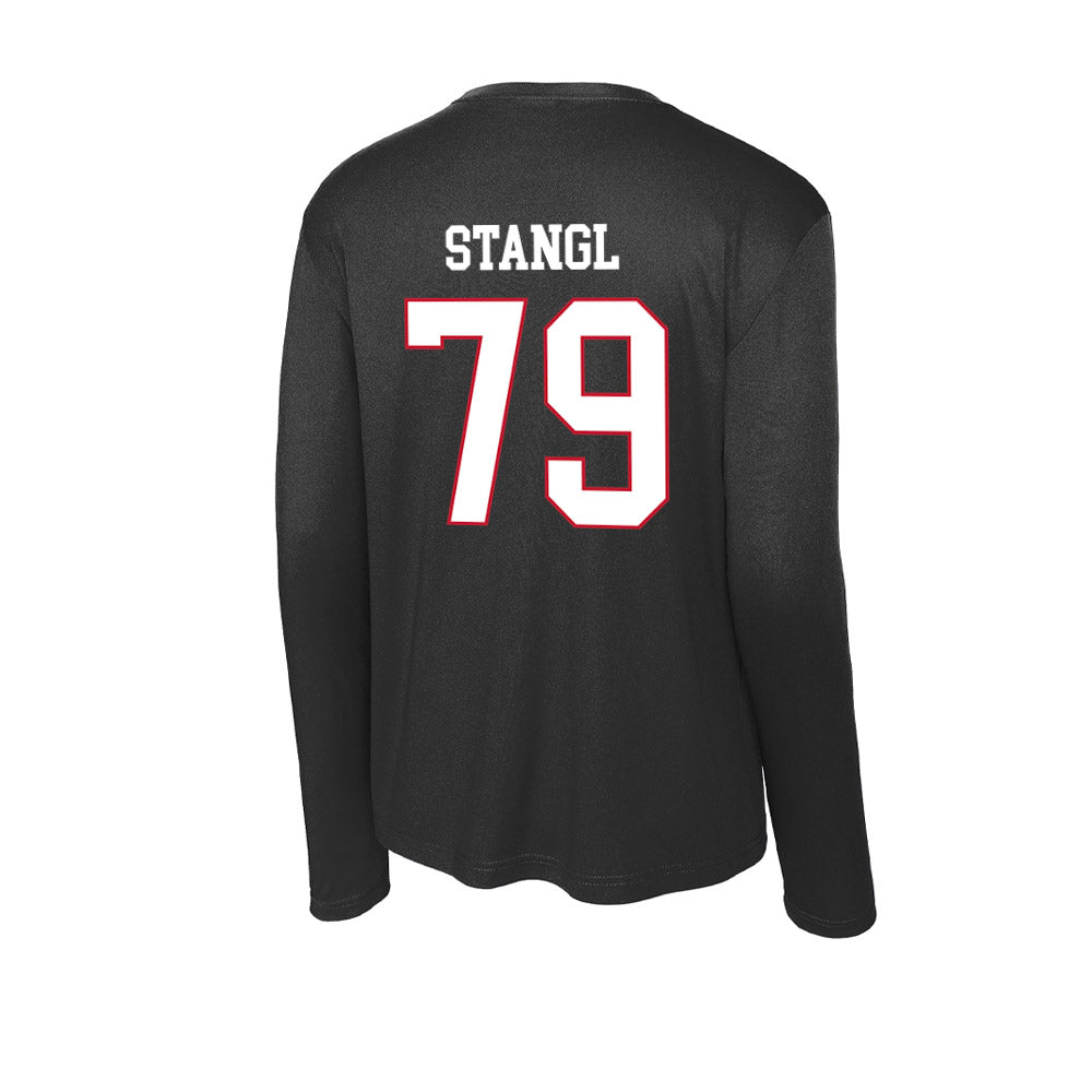 Miami of Ohio - NCAA Football : Jonathan Stangl - Activewear Long Sleeve T-Shirt-1