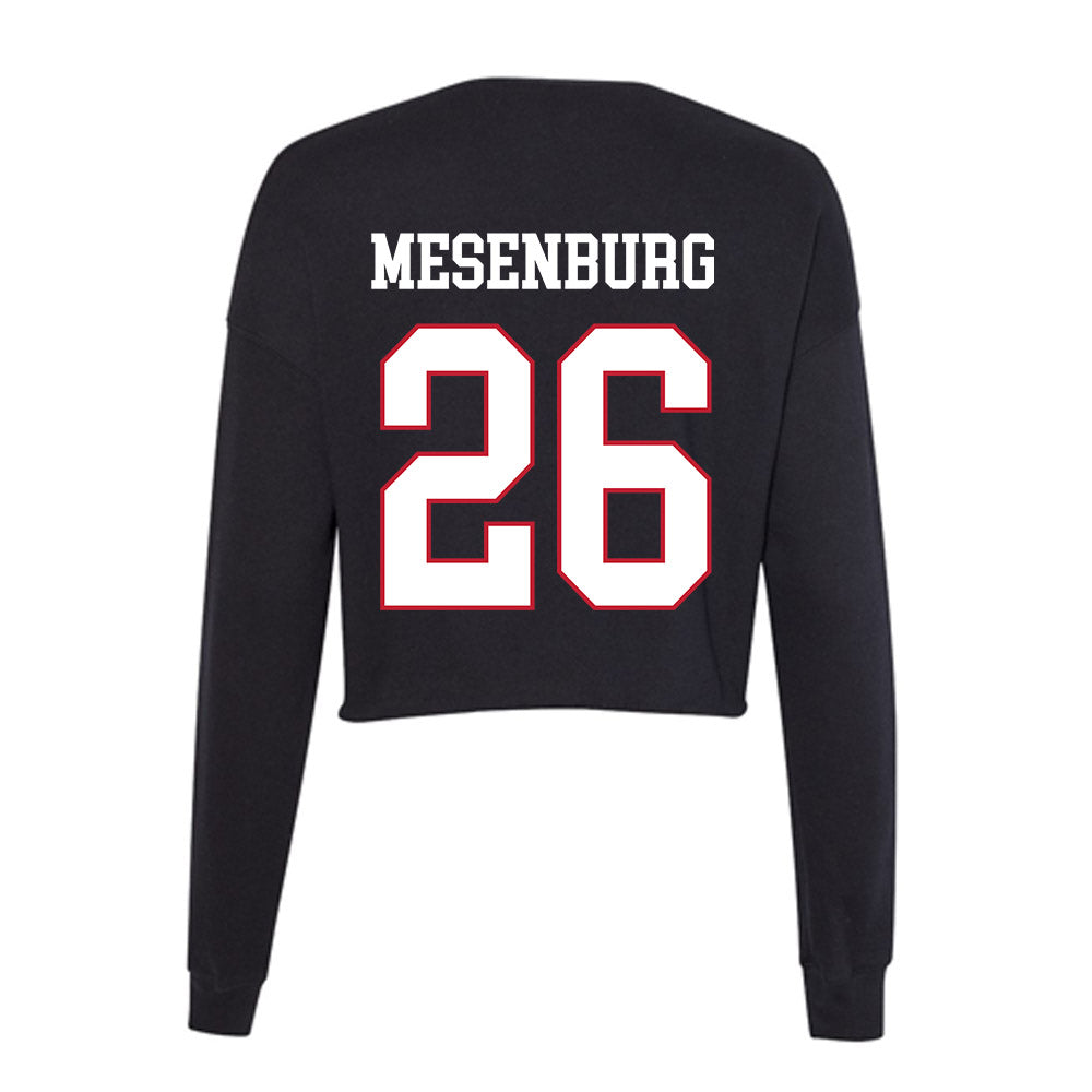 Miami of Ohio - NCAA Men's Ice Hockey : Blake Mesenburg - Women's Cropped Crew Fleece-1