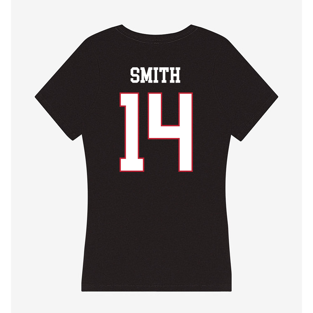 Miami of Ohio - NCAA Men's Ice Hockey : Ryan Smith - Women's V-Neck T-Shirt-1