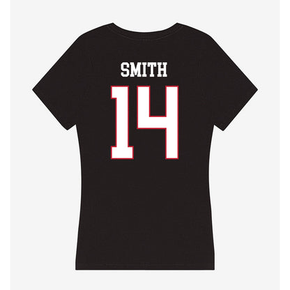 Miami of Ohio - NCAA Men's Ice Hockey : Ryan Smith - Women's V-Neck T-Shirt-1