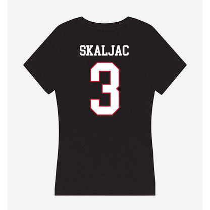 Miami of Ohio - NCAA Men's Basketball : Luke Skaljac - Women's V-Neck T-Shirt-1
