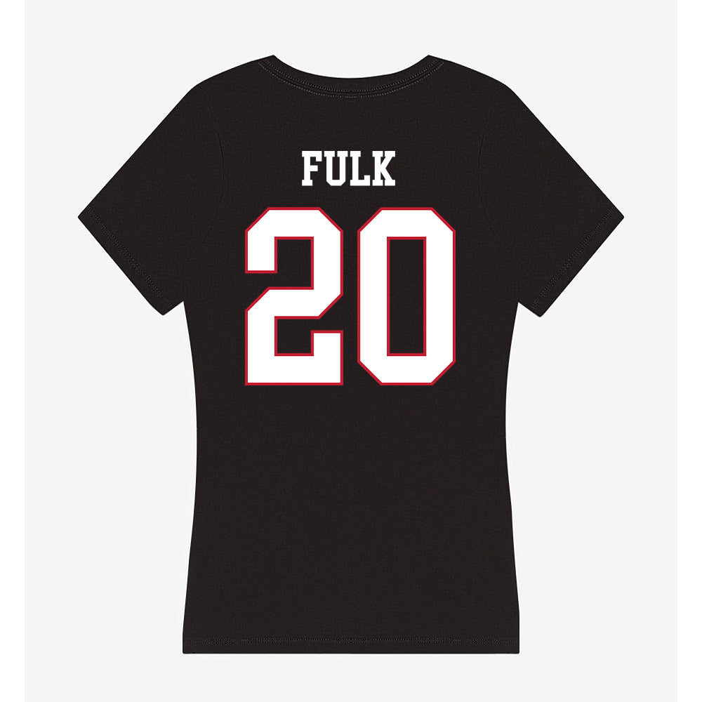 Miami of Ohio - NCAA Baseball : Landon Fulk - Women's V-Neck T-Shirt-1