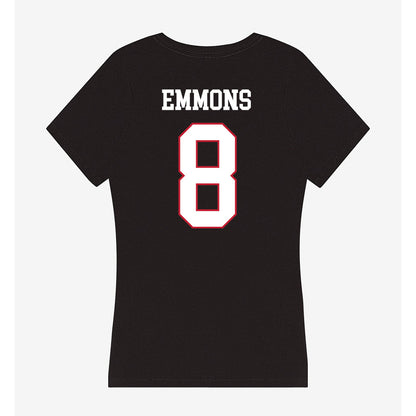 Miami of Ohio - NCAA Men's Ice Hockey : John Emmons - Women's V-Neck T-Shirt-1