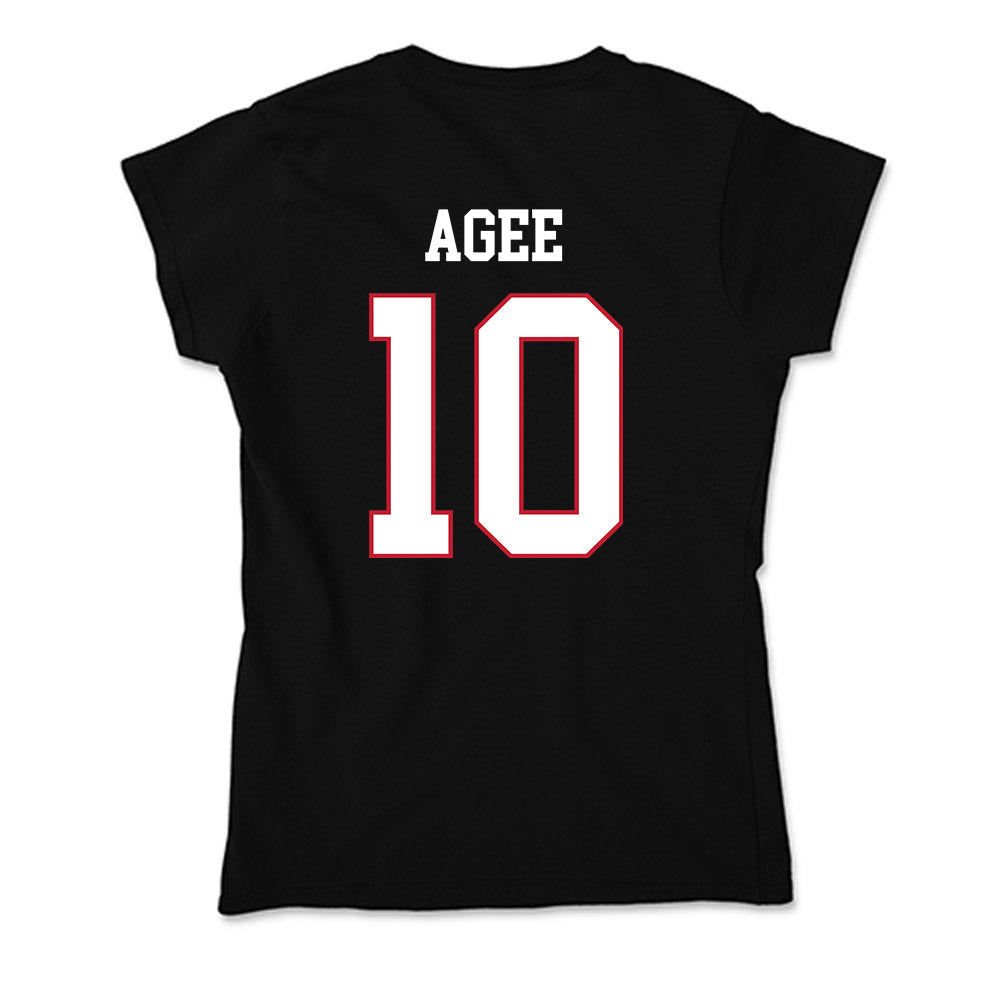 Miami of Ohio - NCAA Football : Jermaine Agee - Soft Style Women’s T-Shirt-1
