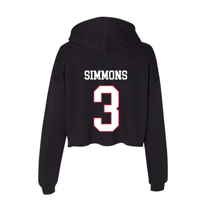 Miami of Ohio - NCAA Football : Quintin Simmons - Women's Crop Fleece Hoodie-1