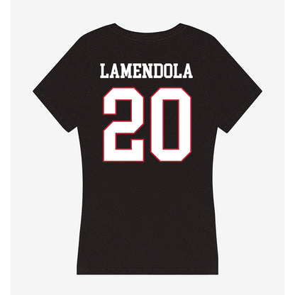 Miami of Ohio - NCAA Women's Basketball : Julianna LaMendola - Women's V-Neck T-Shirt-1