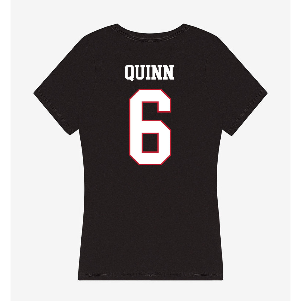 Miami of Ohio - NCAA Men's Ice Hockey : Michael Quinn - Women's V-Neck T-Shirt-1