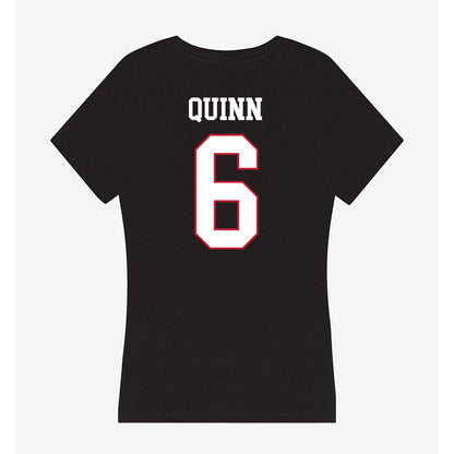 Miami of Ohio - NCAA Men's Ice Hockey : Michael Quinn - Women's V-Neck T-Shirt-1