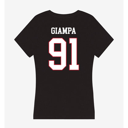 Miami of Ohio - NCAA Men's Ice Hockey : Matteo Giampa - Women's V-Neck T-Shirt-1