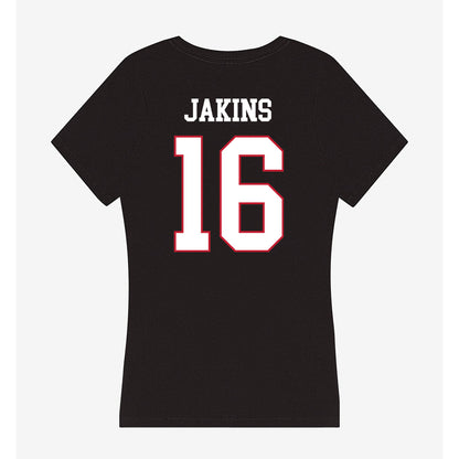 Miami of Ohio - NCAA Women's Soccer : Layla Jakins - Women's V-Neck T-Shirt-1