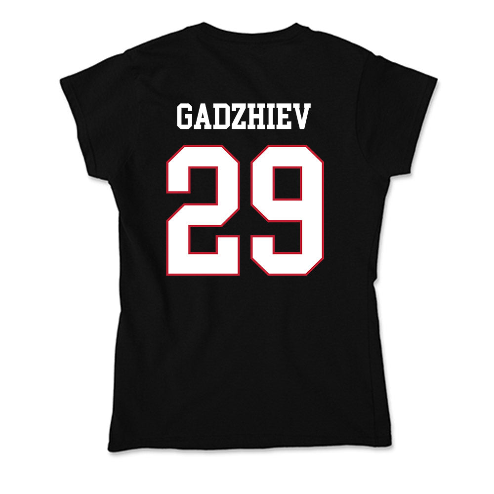 Miami of Ohio - NCAA Men's Ice Hockey : Shika Gadzhiev - Soft Style Women’s T-Shirt-1