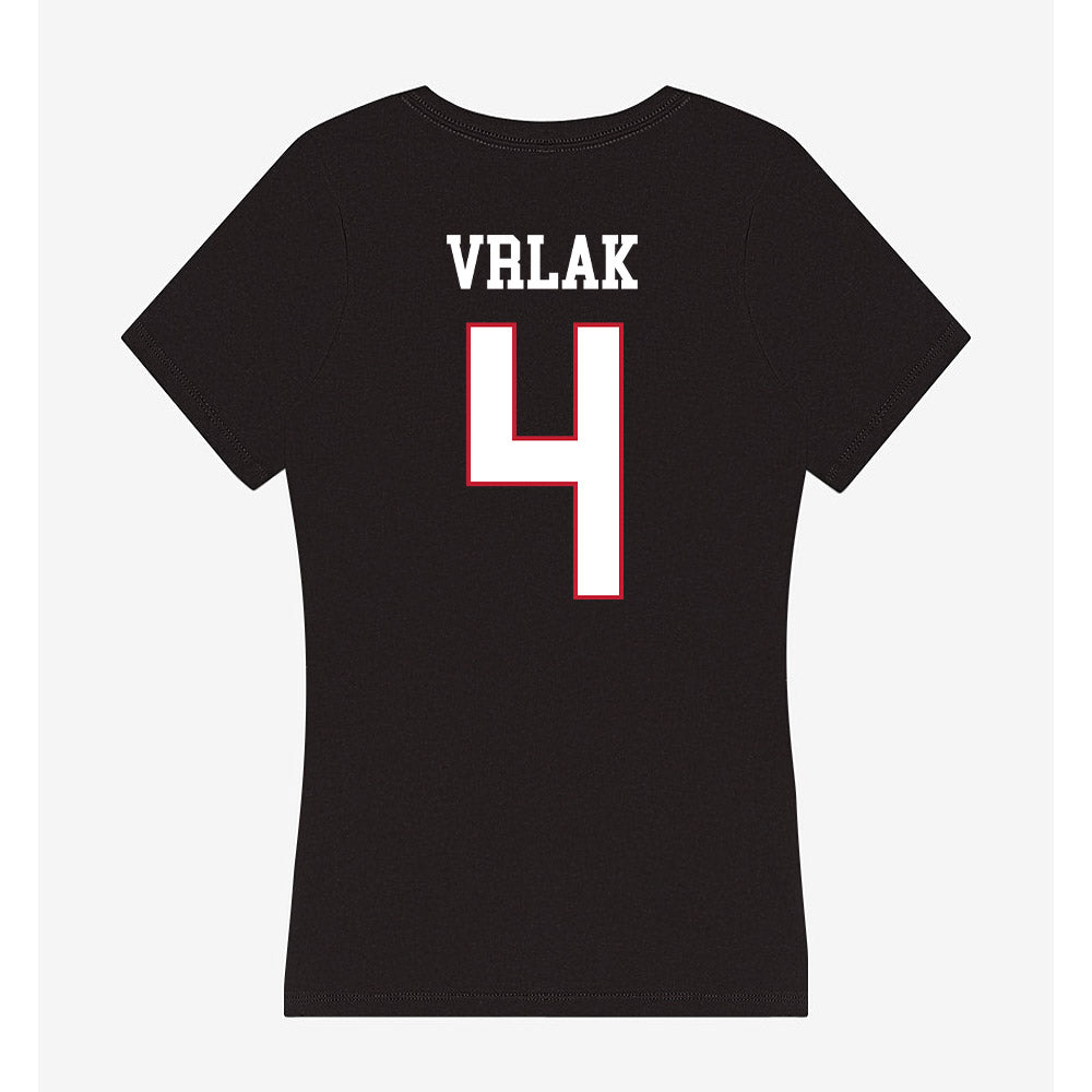 Miami of Ohio - NCAA Baseball : Jake Vrlak - Women's V-Neck T-Shirt-1
