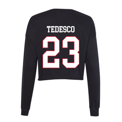 Miami of Ohio - NCAA Baseball : Jake Tedesco - Women's Cropped Crew Fleece-1