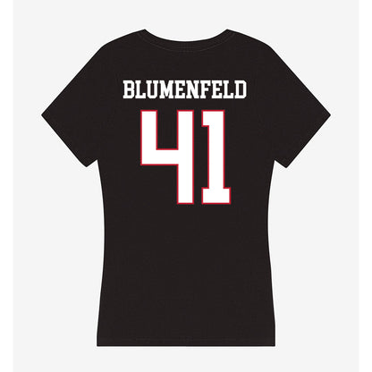 Miami of Ohio - NCAA Women's Basketball : Brooke Blumenfeld - Women's V-Neck T-Shirt-1