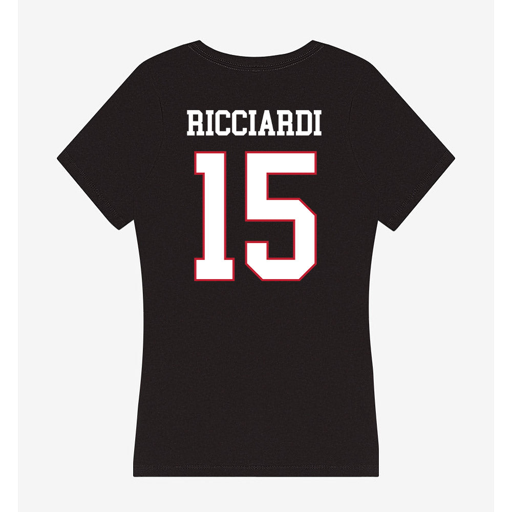 Miami of Ohio - NCAA Softball : Angelina Ricciardi - Women's V-Neck T-Shirt-1
