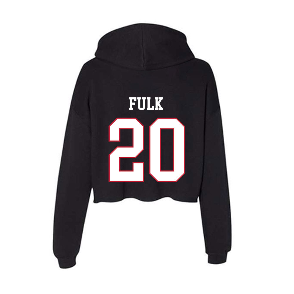 Miami of Ohio - NCAA Baseball : Landon Fulk - Women's Crop Fleece Hoodie-1