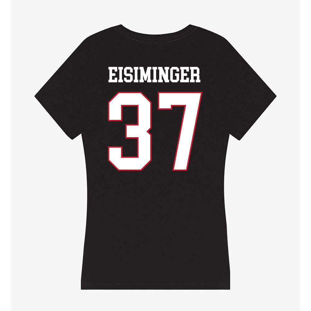 Miami of Ohio - NCAA Baseball : Jared Eisiminger - Women's V-Neck T-Shirt-1