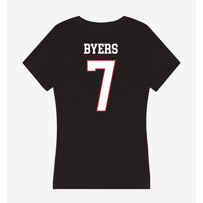 Miami of Ohio - NCAA Baseball : Carson Byers - Women's V-Neck T-Shirt-1