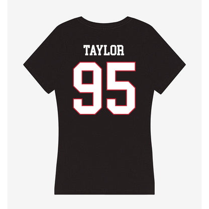 Miami of Ohio - NCAA Football : Aariz Taylor - Women's V-Neck T-Shirt-1