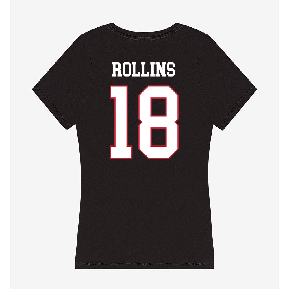 Miami of Ohio - NCAA Football : Isaiah Rollins - Women's V-Neck T-Shirt-1