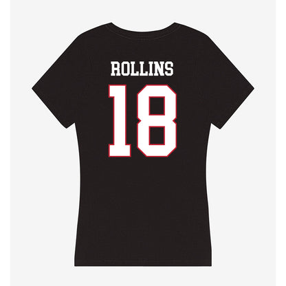 Miami of Ohio - NCAA Football : Isaiah Rollins - Women's V-Neck T-Shirt-1