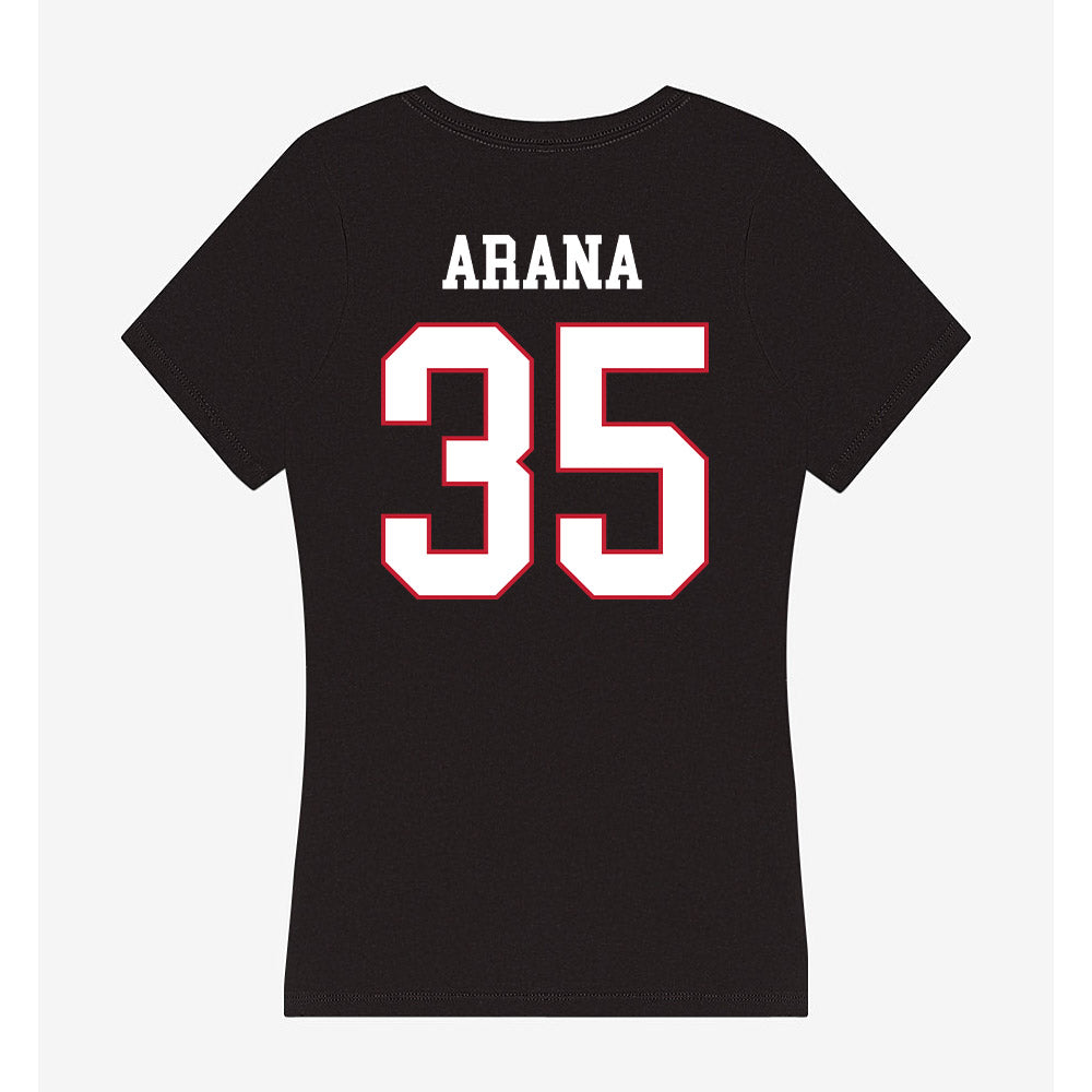 Miami of Ohio - NCAA Softball : Liliana Arana - Women's V-Neck T-Shirt-1