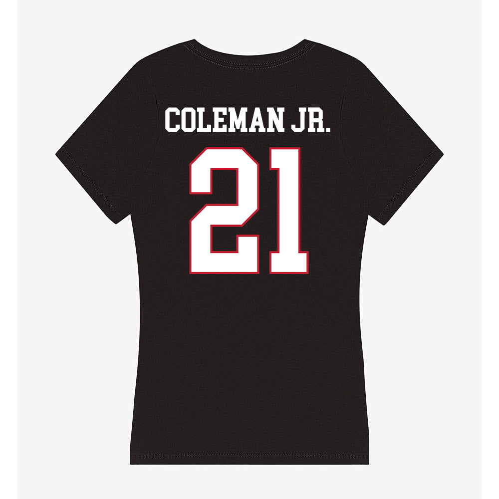 Miami of Ohio - NCAA Football : Toney Coleman Jr. - Women's V-Neck T-Shirt-1