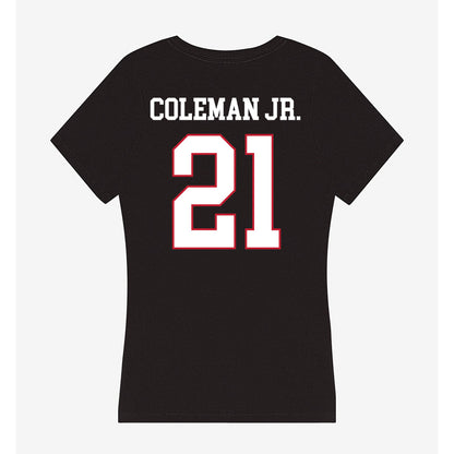 Miami of Ohio - NCAA Football : Toney Coleman Jr. - Women's V-Neck T-Shirt-1