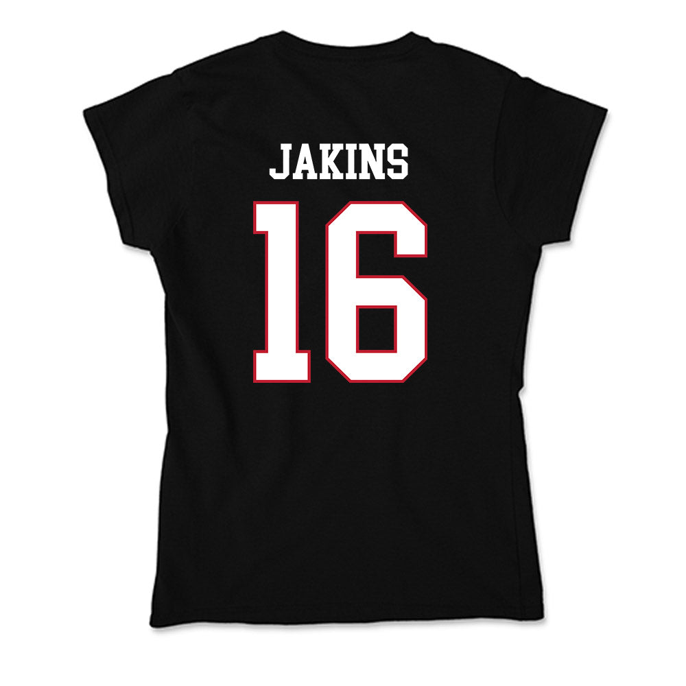 Miami of Ohio - NCAA Women's Soccer : Layla Jakins - Soft Style Women’s T-Shirt-1