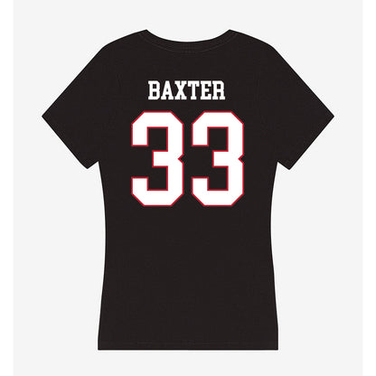 Miami of Ohio - NCAA Women's Basketball : Addison Baxter - Women's V-Neck T-Shirt-1