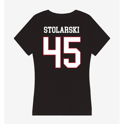 Miami of Ohio - NCAA Football : Ryan Stolarski - Women's V-Neck T-Shirt-1