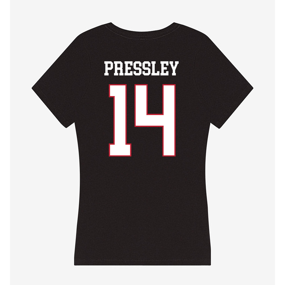 Miami of Ohio - NCAA Football : William Pressley - Classic Shersey Women's V-Neck T-Shirt-1