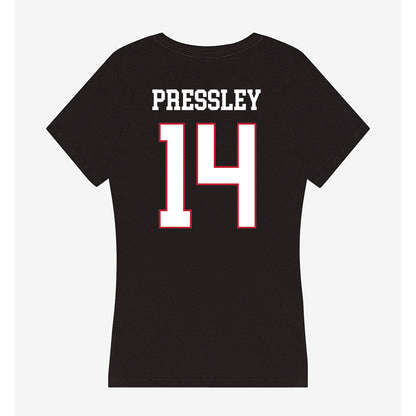 Miami of Ohio - NCAA Football : William Pressley - Classic Shersey Women's V-Neck T-Shirt-1