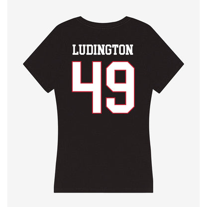 Miami of Ohio - NCAA Football : Anthony Ludington - Women's V-Neck T-Shirt-1
