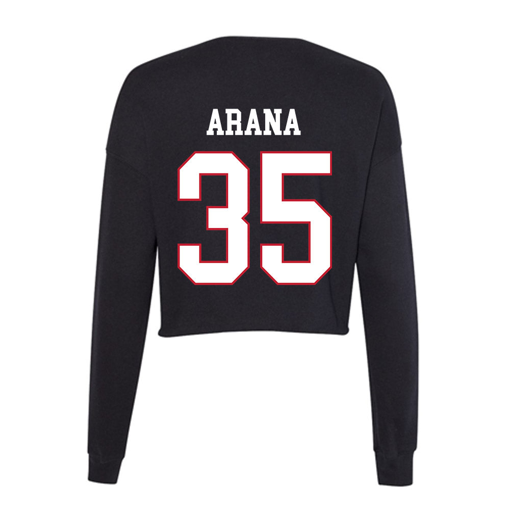 Miami of Ohio - NCAA Softball : Liliana Arana - Women's Cropped Crew Fleece-1