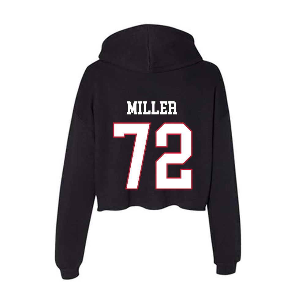 Miami of Ohio - NCAA Softball : Lindsey Miller - Women's Crop Fleece Hoodie-1
