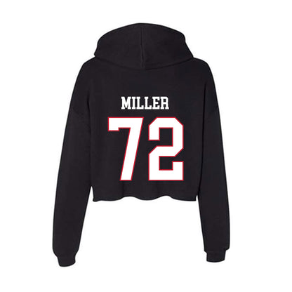 Miami of Ohio - NCAA Softball : Lindsey Miller - Women's Crop Fleece Hoodie-1