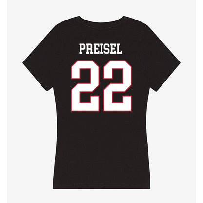 Miami of Ohio - NCAA Baseball : Connor Preisel - Women's V-Neck T-Shirt-1