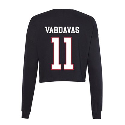 Miami of Ohio - NCAA Baseball : Nick Vardavas - Women's Cropped Crew Fleece-1