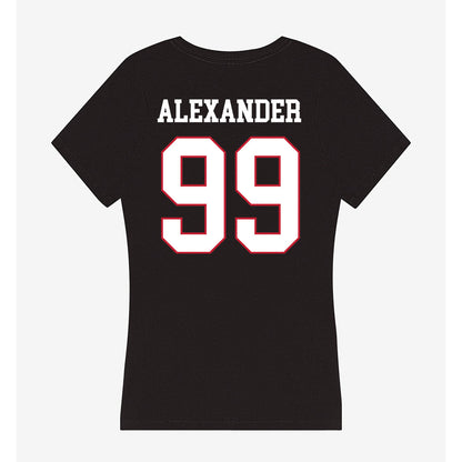 Miami of Ohio - NCAA Football : Oyeka Alexander - Women's V-Neck T-Shirt-1