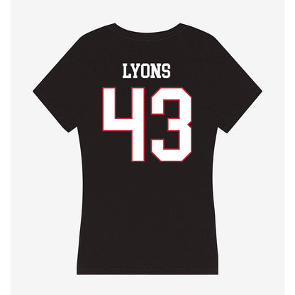 Miami of Ohio - NCAA Football : Grant Lyons - Women's V-Neck T-Shirt-1