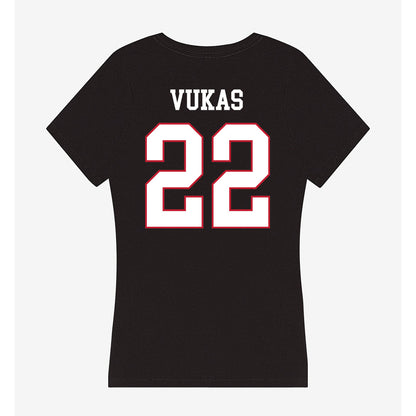 Miami of Ohio - NCAA Men's Ice Hockey : Branko Vukas - Women's V-Neck T-Shirt-1