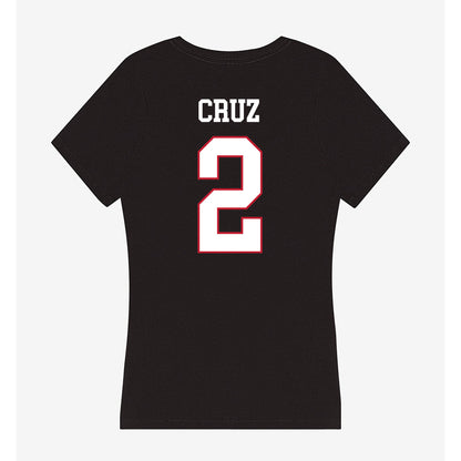 Miami of Ohio - NCAA Baseball : Diego Cruz - Women's V-Neck T-Shirt-1