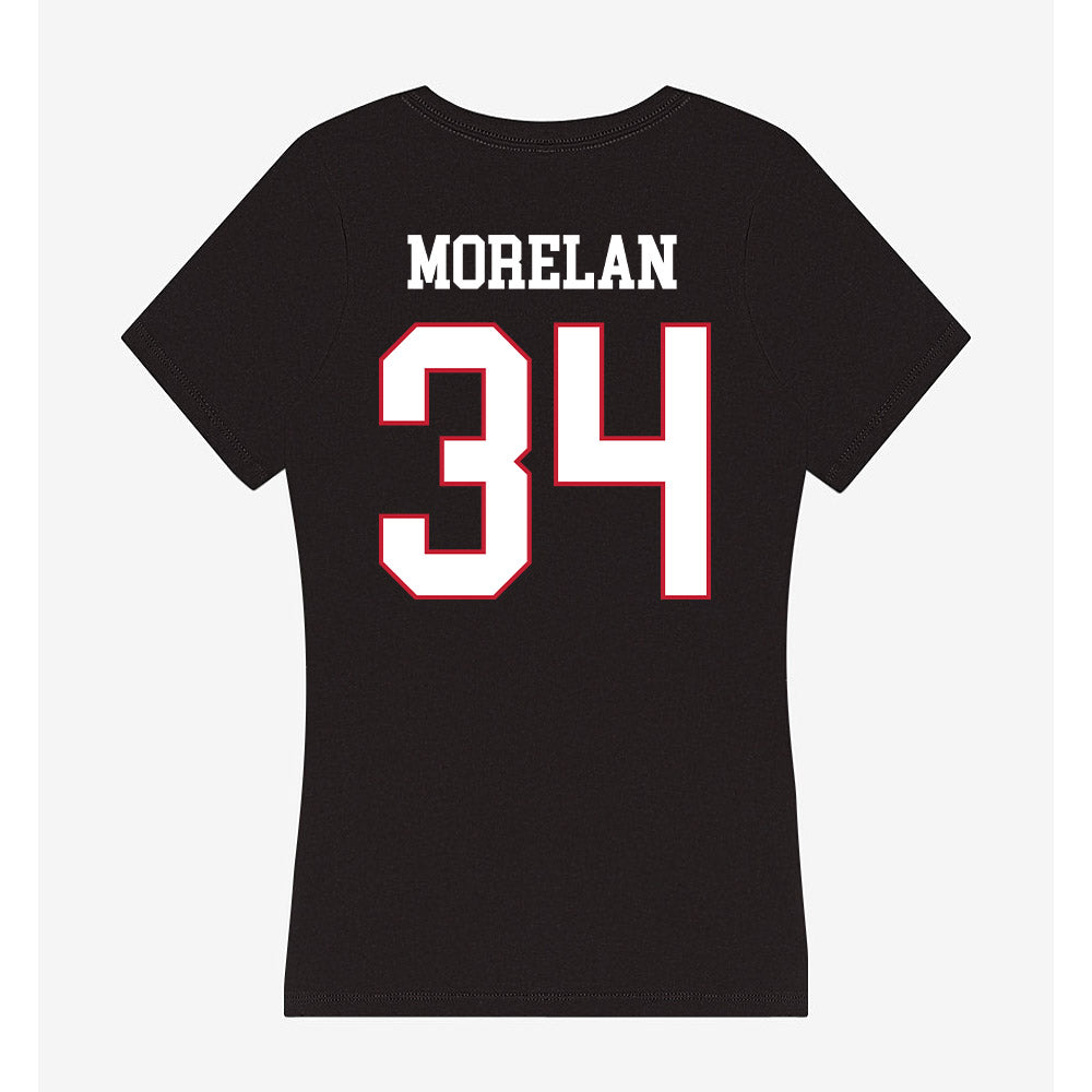 Miami of Ohio - NCAA Football : Amir Morelan - Women's V-Neck T-Shirt-1