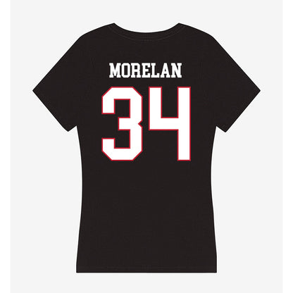 Miami of Ohio - NCAA Football : Amir Morelan - Women's V-Neck T-Shirt-1